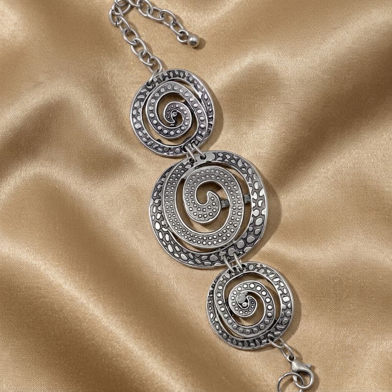Sahara Spiral Zamalek Silver Bracelet