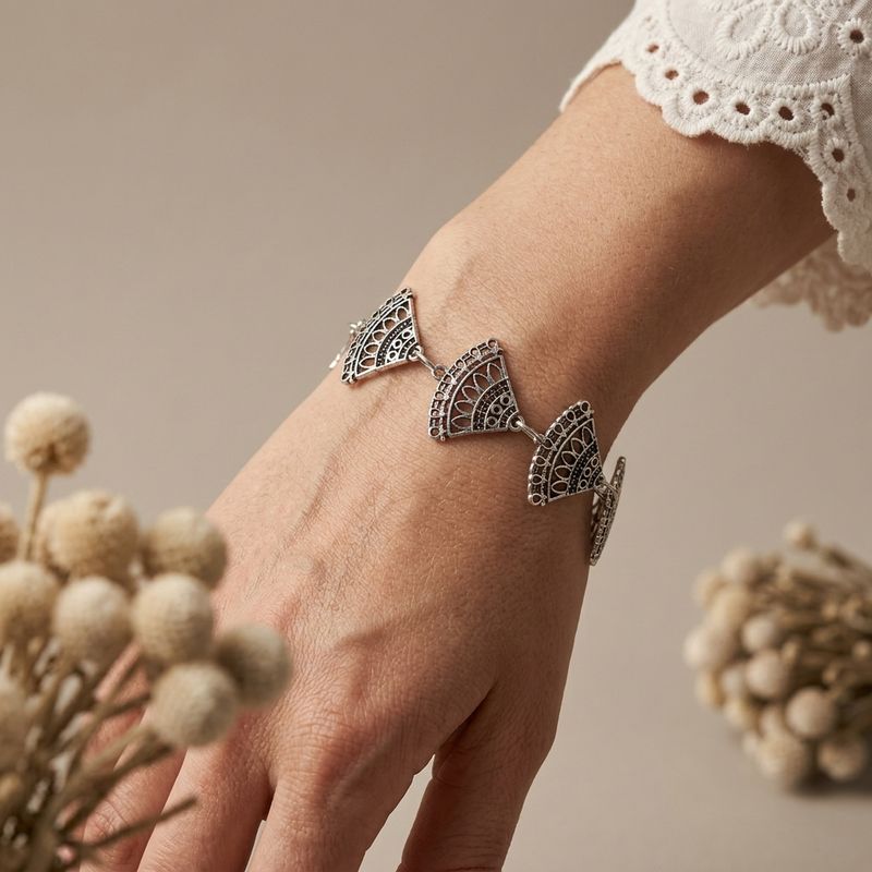Nubian Fan Zamalek Silver Bracelet