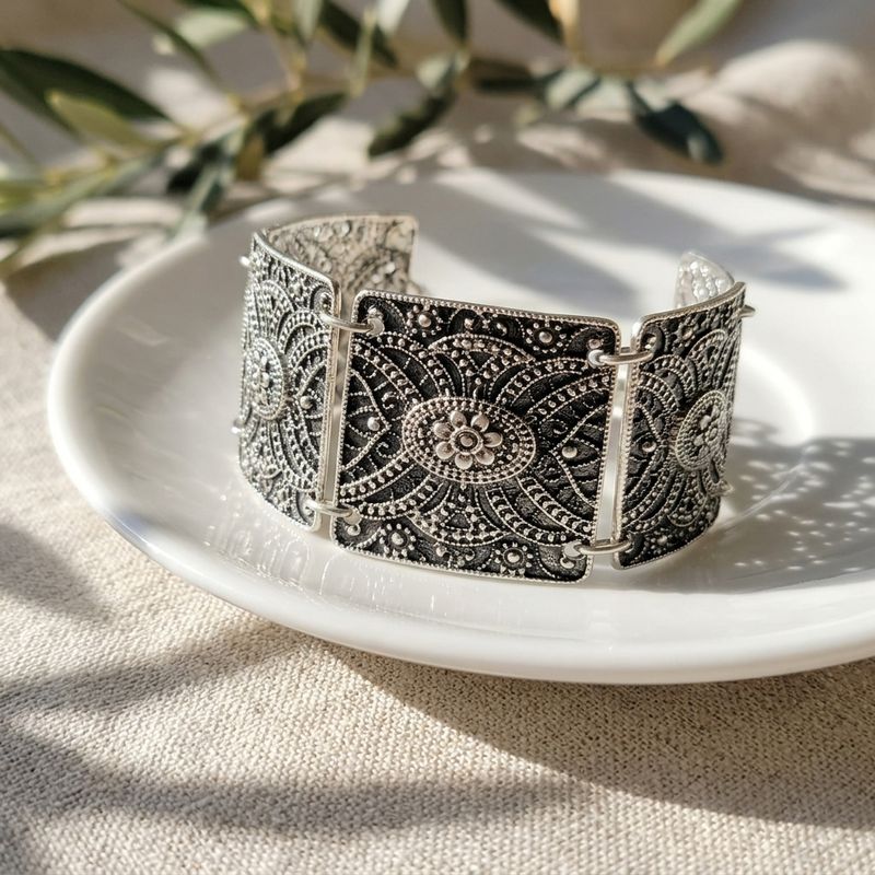 Kasbah Mosaic Zamalek Silver Bracelet