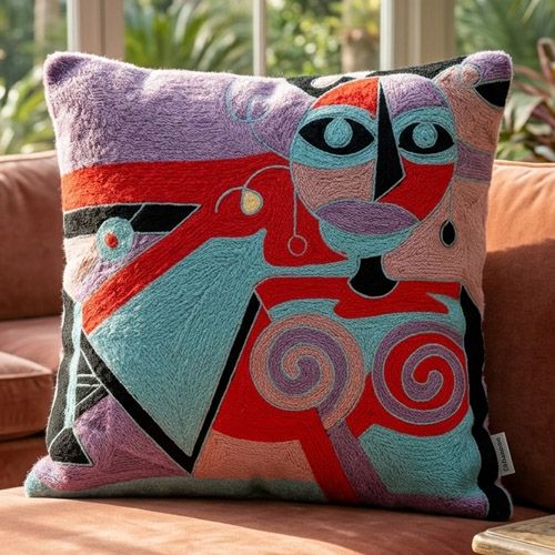 Cubist Muse Cushion Cover Cubist Muse Cushion Cover