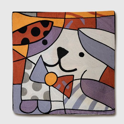 Cubist Dog Cushion Cover
