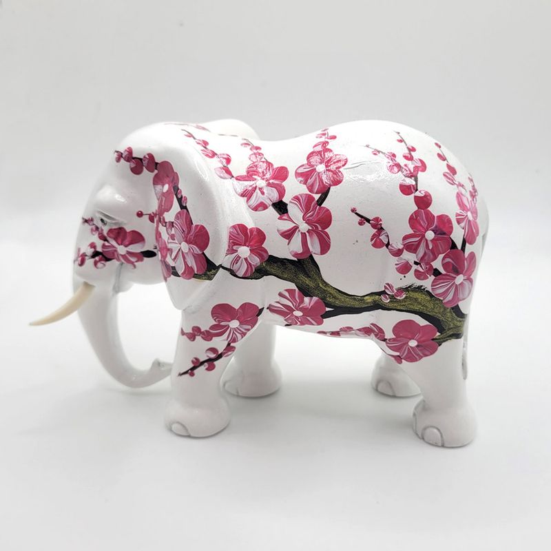 Elephant Sculpture - Cherry Blossom