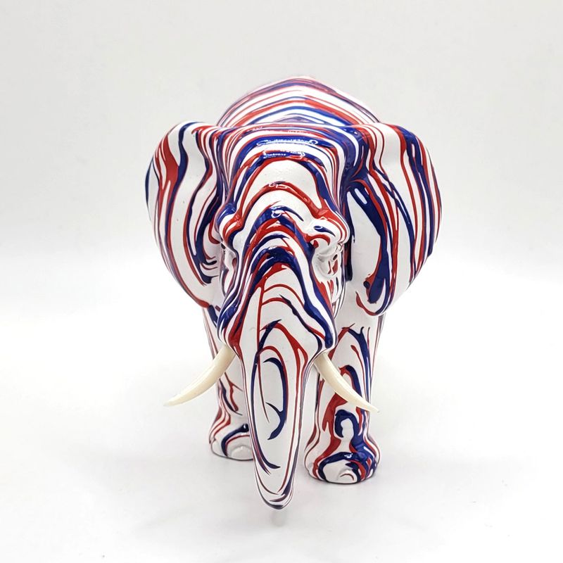 Elephant Sculpture - Patriotic