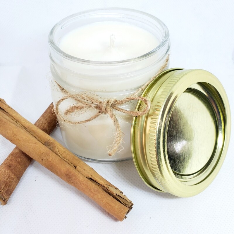 Square Mason Jar Soy Candle