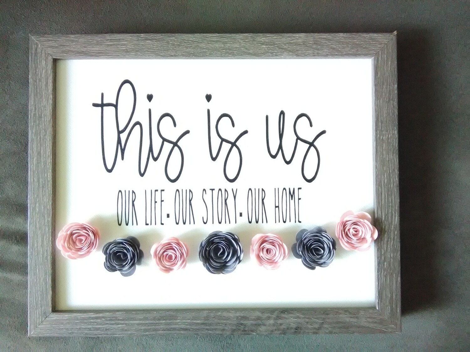 This is us framed canvas