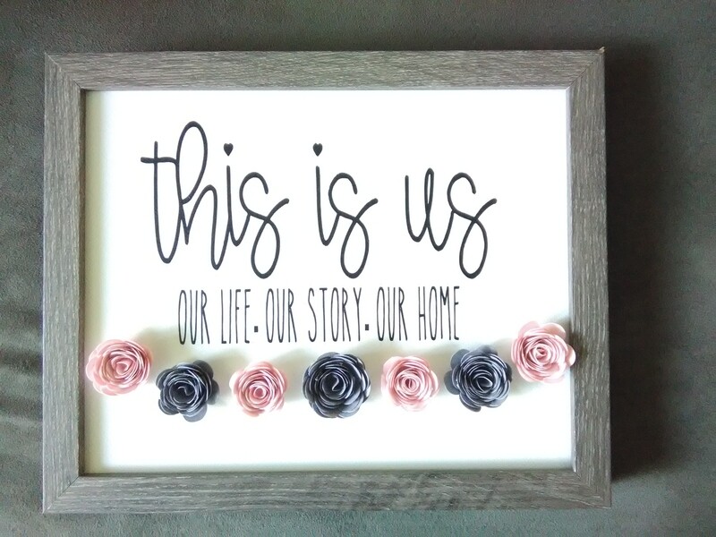This is us framed canvas