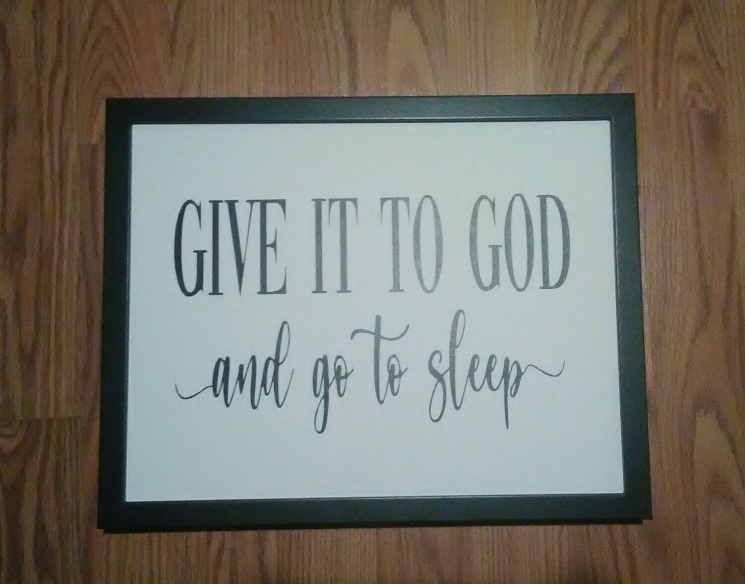 11x14 Give it to God framed Canvas