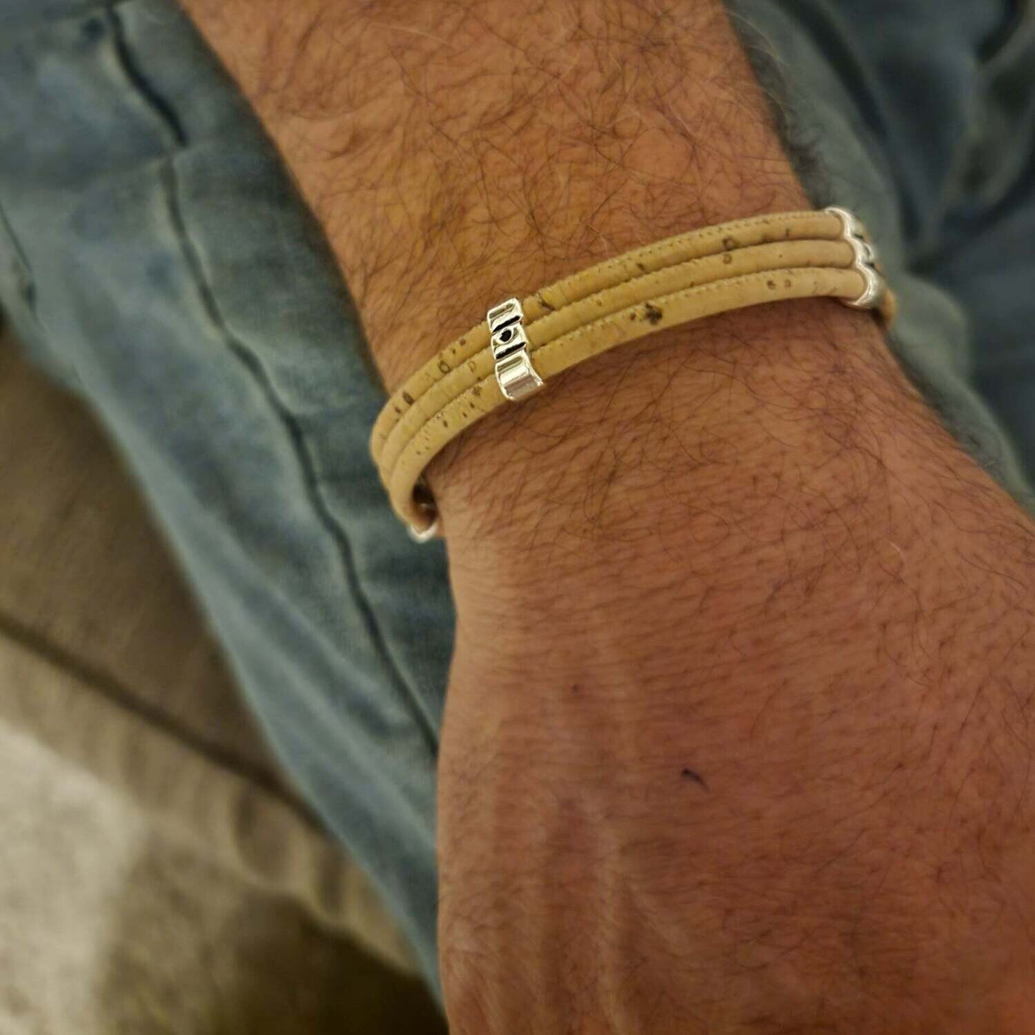 Men&#39;s Cork Bracelet - Triple