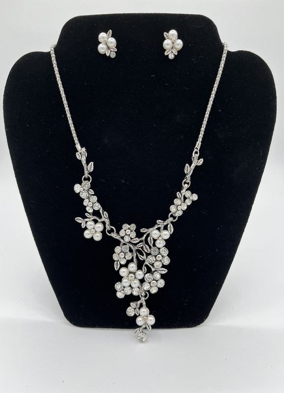 Jewelry Sets - Silver and Gold Toned, Necklackes with Matching Earrings