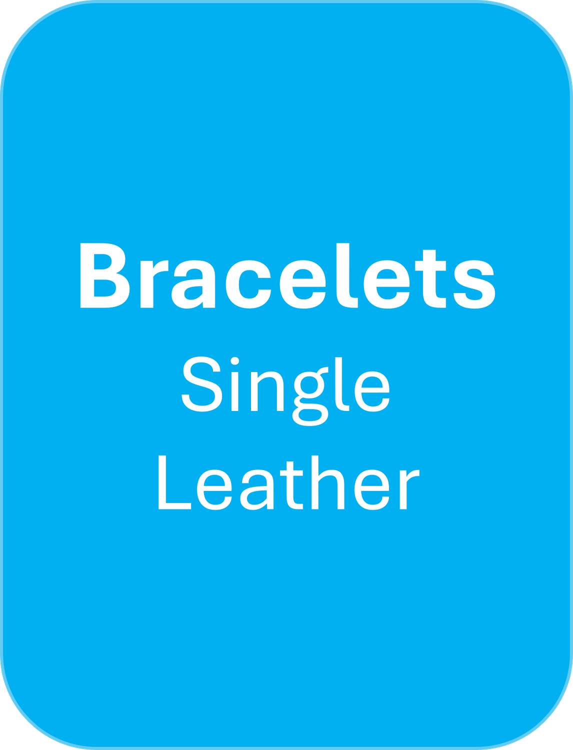 Bracelets Single Leather
