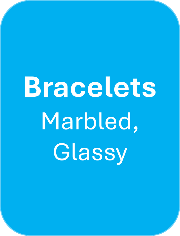Bracelets - Boho, Marbled, Glassy
