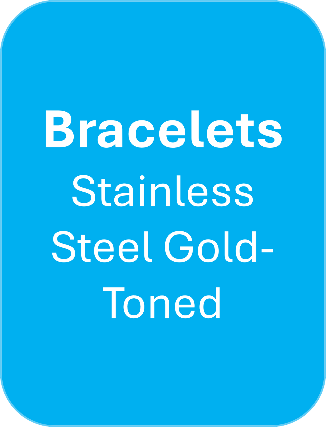 Bracelets Stainless Steel Gold Toned
