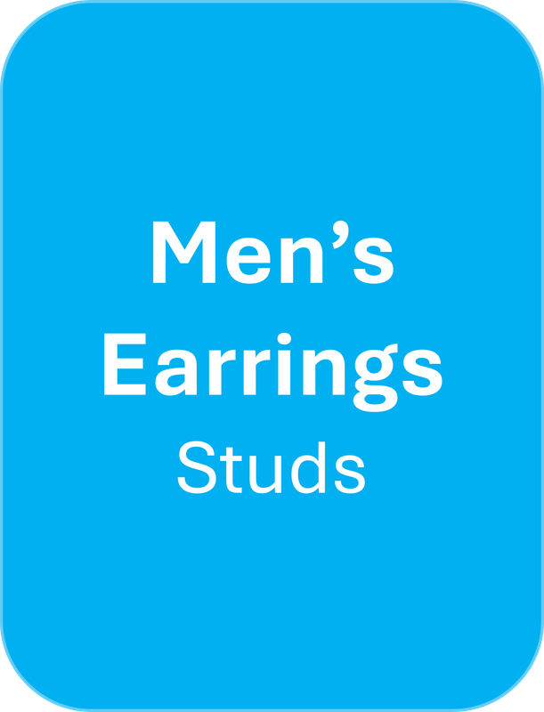 Men&#39;s Earrings - Studs Stainless Steel Golden