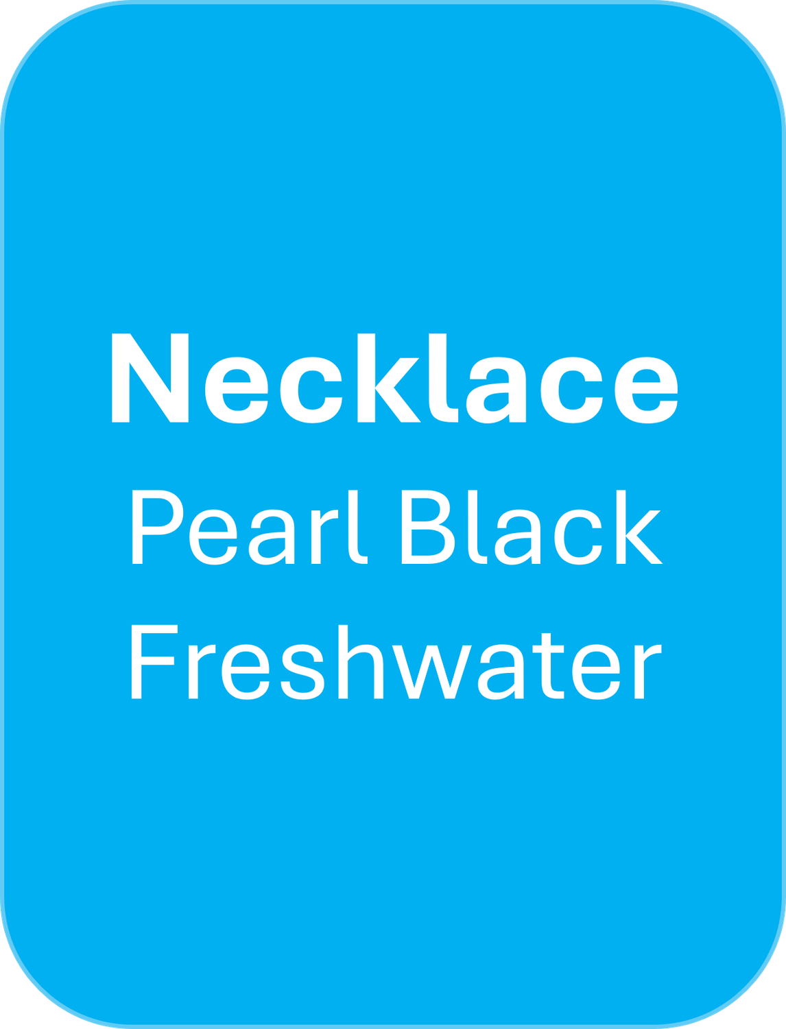 Necklaces - Pearl Black Freshwater