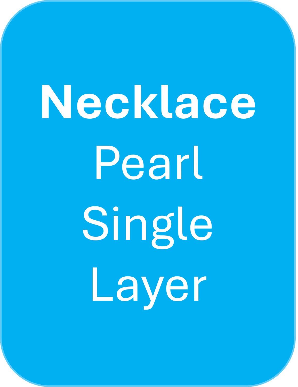 Necklaces - Pearl-shaped Single Layer