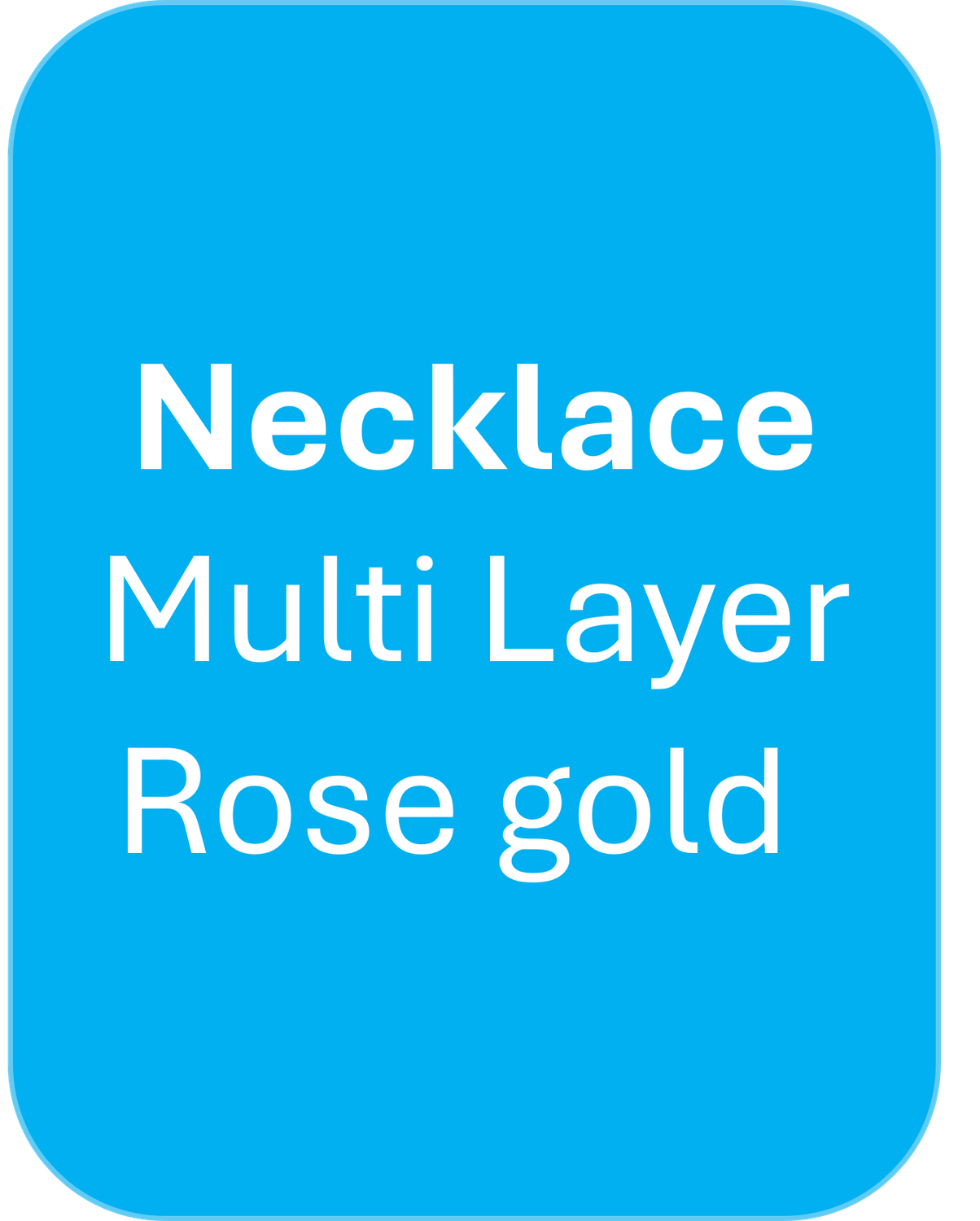 Necklaces - Multi-layered Rose Gold