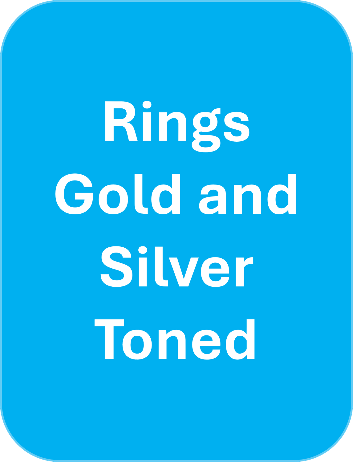 Rings Gold and silver Tone