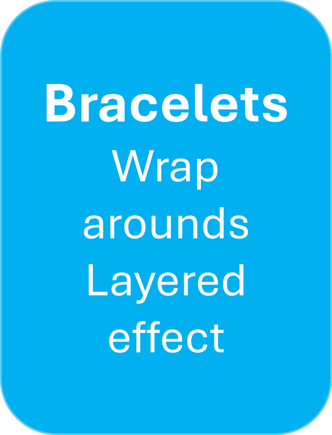 Bracelet - Long in lenth Wrap Around