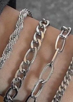 Bracelet  Silvery Hollow Chain Bracelets