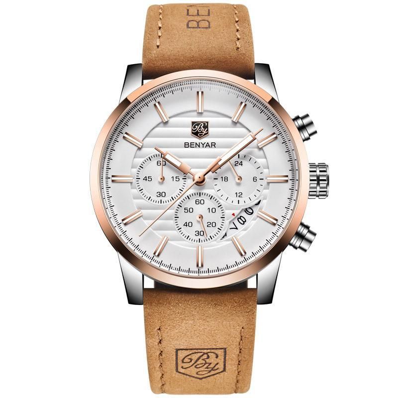 High Quality Fashion Leather Band Watch For Men