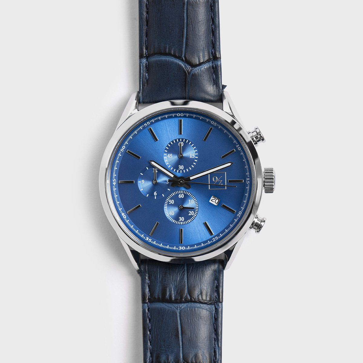 Men's Luxury Chronograph Watch, Color: Blue