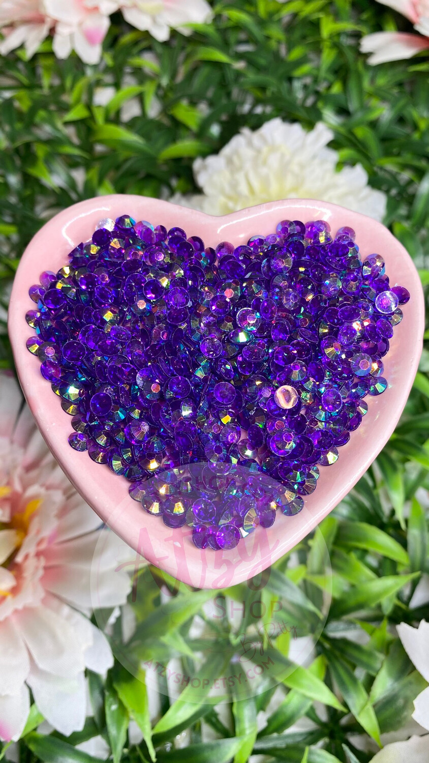Transparent Night Amethyst AB Rhinestones