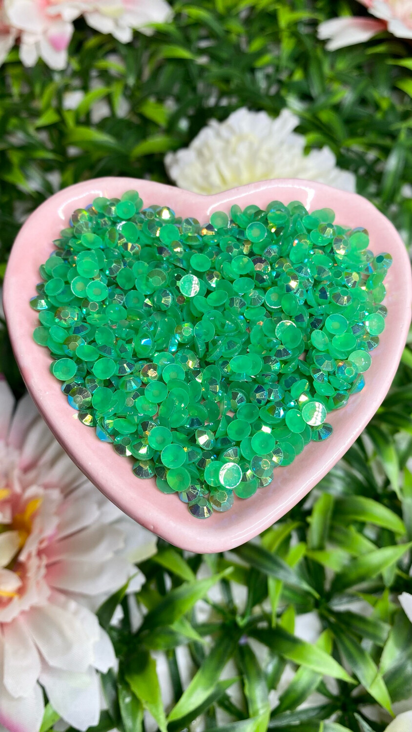 Kale Green Jelly Rhinestones