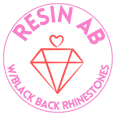Resin AB Rhinestones (Black Back)