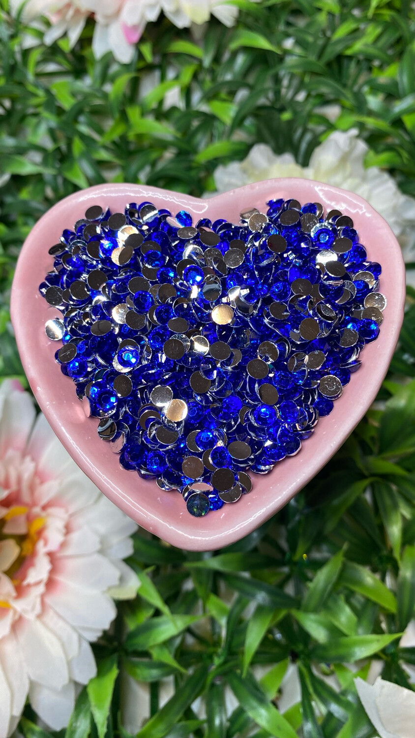Blue Crush (Blue) Resin Rhinestones w/Silver Back