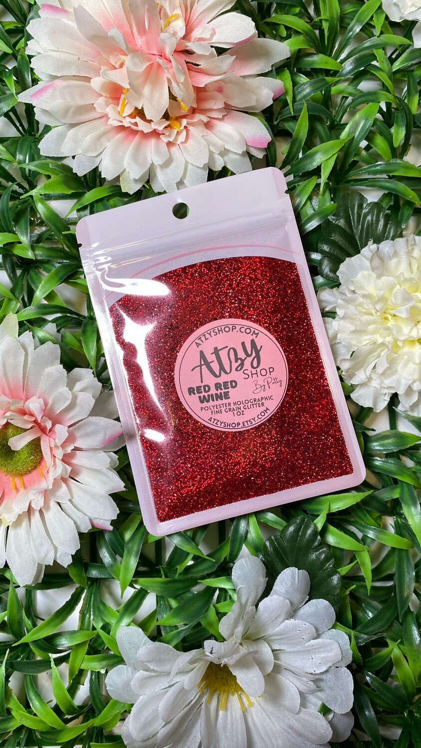 RED RED WINE Holographic Fine Glitter