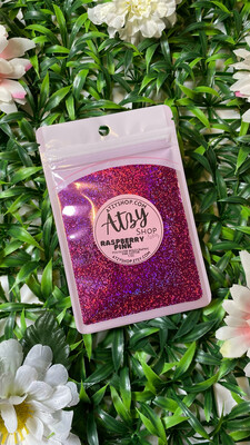 RASPBERRY PINK Holographic Fine Glitter