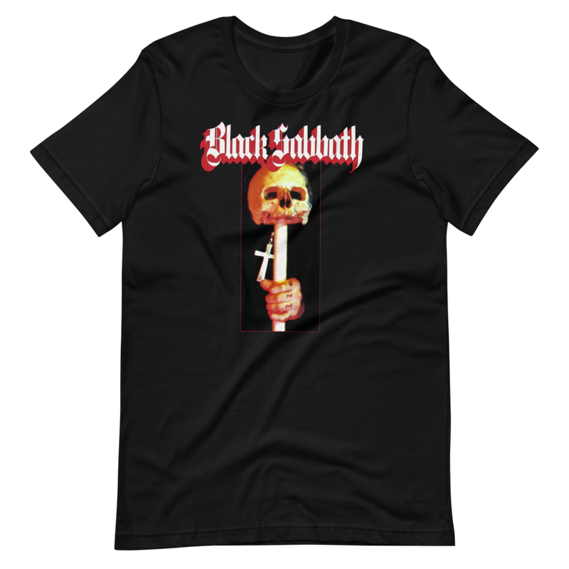 Black Sabbath Skull on Stick Unisex T-Shirt, Rare! Vintage Style 80s Shirt, Retro Design T-Shirt