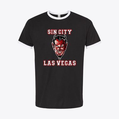 Sin City Las Vegas – Retro 70s Neon Tee
