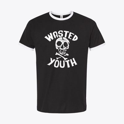 Wasted Youth — Retro Punk &amp; 80s Subculture Ringer Tee