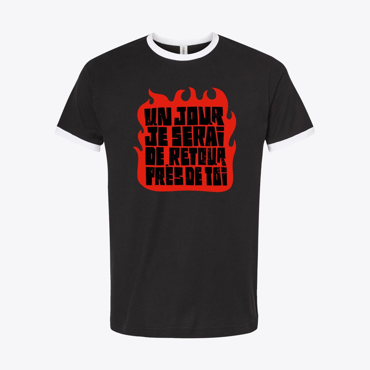 One Day I Will Be Back Near You – Retro Love Note Tee (Avec “Un jour je serai de retour pres de toi”)