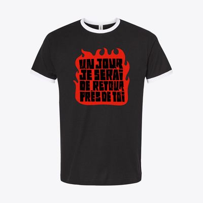 One Day I Will Be Back Near You – Retro Love Note Tee (Avec “Un jour je serai de retour pres de toi”)