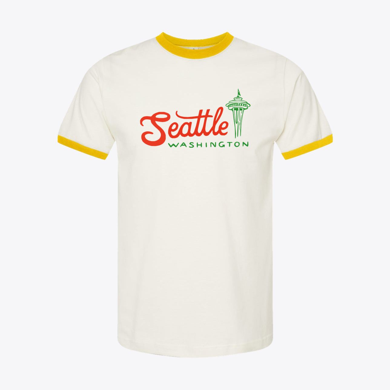 Seattle Washington – Vintage 70s Travel Ringer Tee