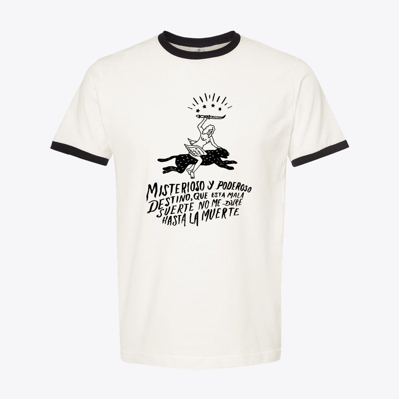 Misterioso y Poderoso Folklore Ringer Tee