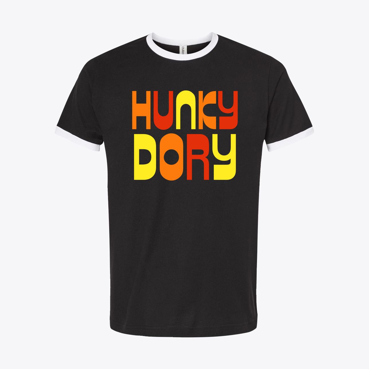 Hunky Dory – Retro 70s Album-Inspired Ringer Tee
