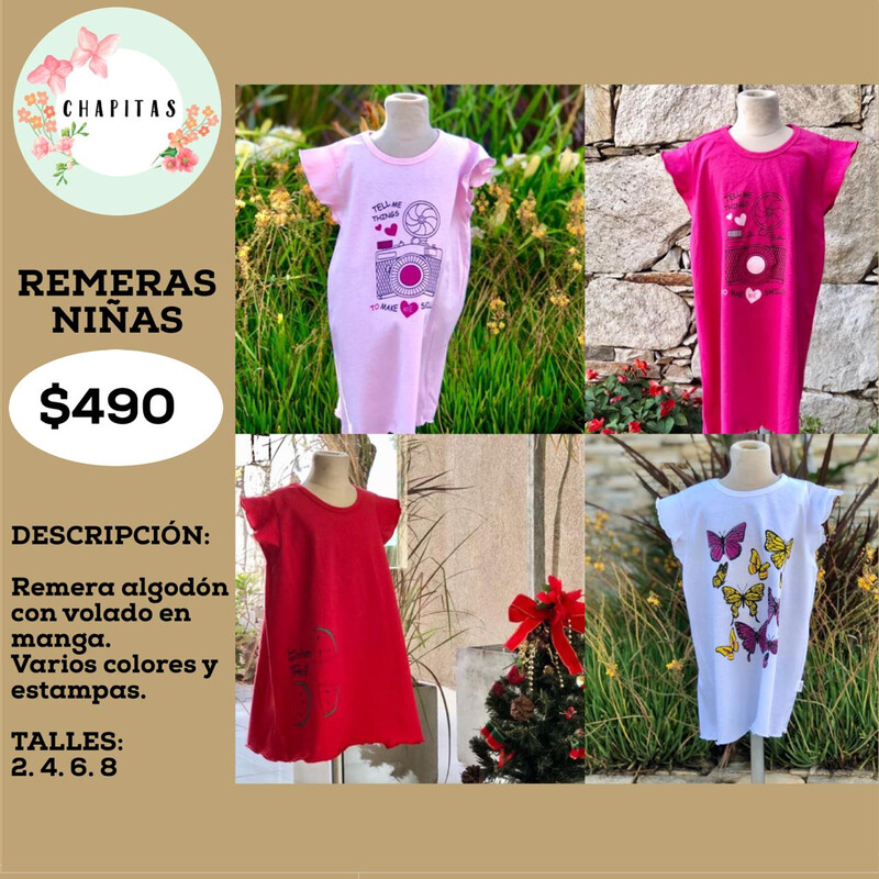Remeras NIÑAS &amp; NIÑOS