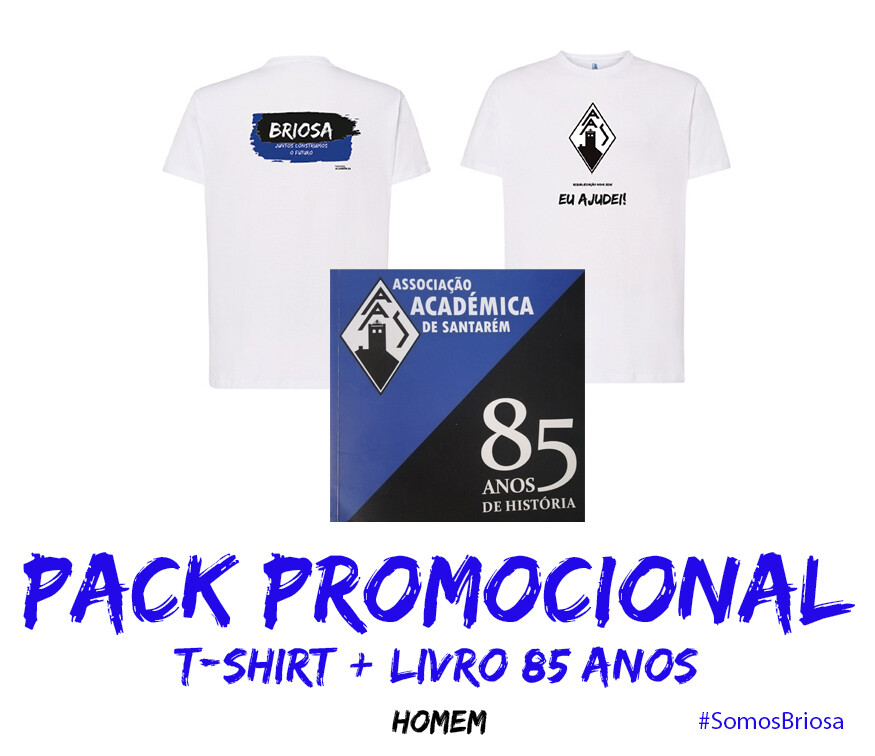 Pack Livro 85 Anos AAS + T-Shirt MASCULINO