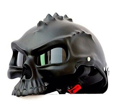 AUTOTRUMP fashion skeleton helmet can be worn on both sides cool style Harley locomotive motorcycle helmets