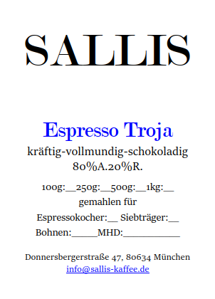 Espresso Troja