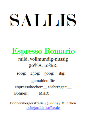 Espresso Romario