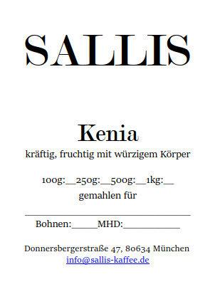 Kaffee Kenia