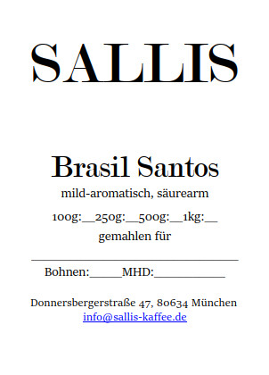 Kaffee Brasil Santos