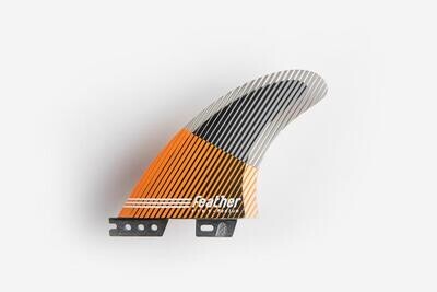 FEATHER FINS ULTRALIGHT BLACK HEXA CORE HC ORANGE. CLICK TAB