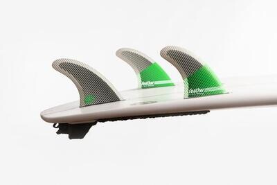 FEATHER FINS ULTRALIGHT BLACK HEXA CORE HC GREEN. SINGLE TAB