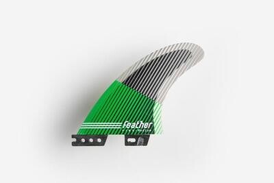 FEATHER FINS ULTRALIGHT BLACK HEXA CORE HC GREEN. CLICK TAB