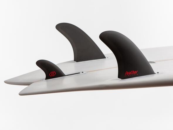 A.I. BLACK TWIN FIN 2+1. SINGLE TAB
